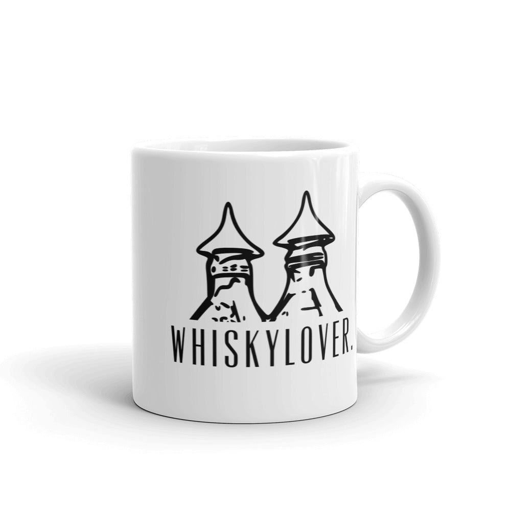 Tasse - Pagode und Schriftzug Whiskylover (weiß/schwarz) - The Pot Still